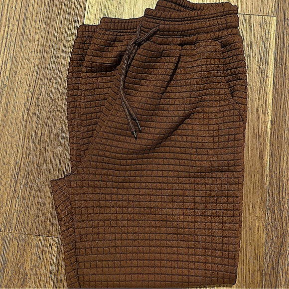 chocolate waffle knit sweatpants - Picture 2 of 4